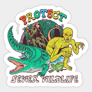 Protect Sewer Wildlife Sticker